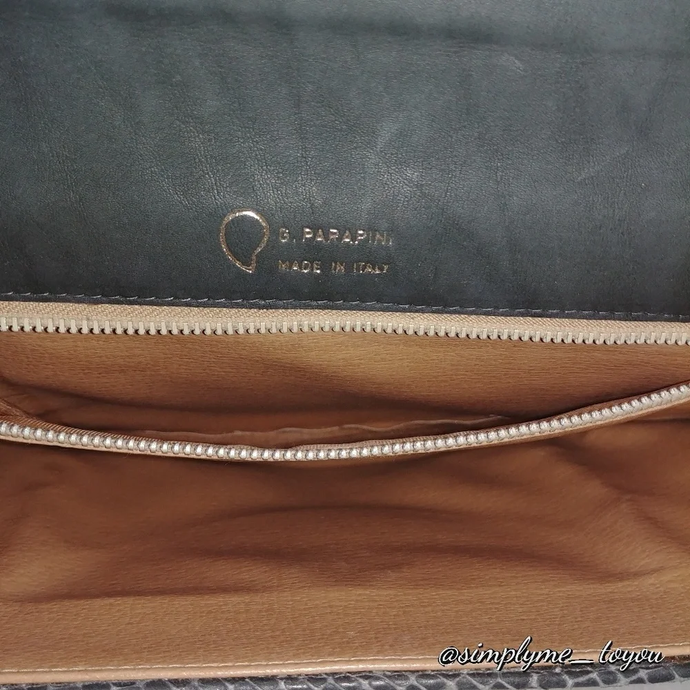 G. Parapini Leather Clutch